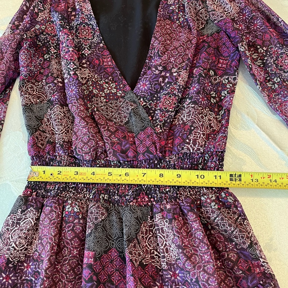 Michael Kors Patchwork Georgette Smock-Waist Faux… - image 5